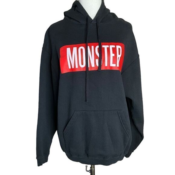Trapstar Rihanna Monster Tour 2014 Sweatshirt Women's Size L Black Hoodie - Picture 1 of 8